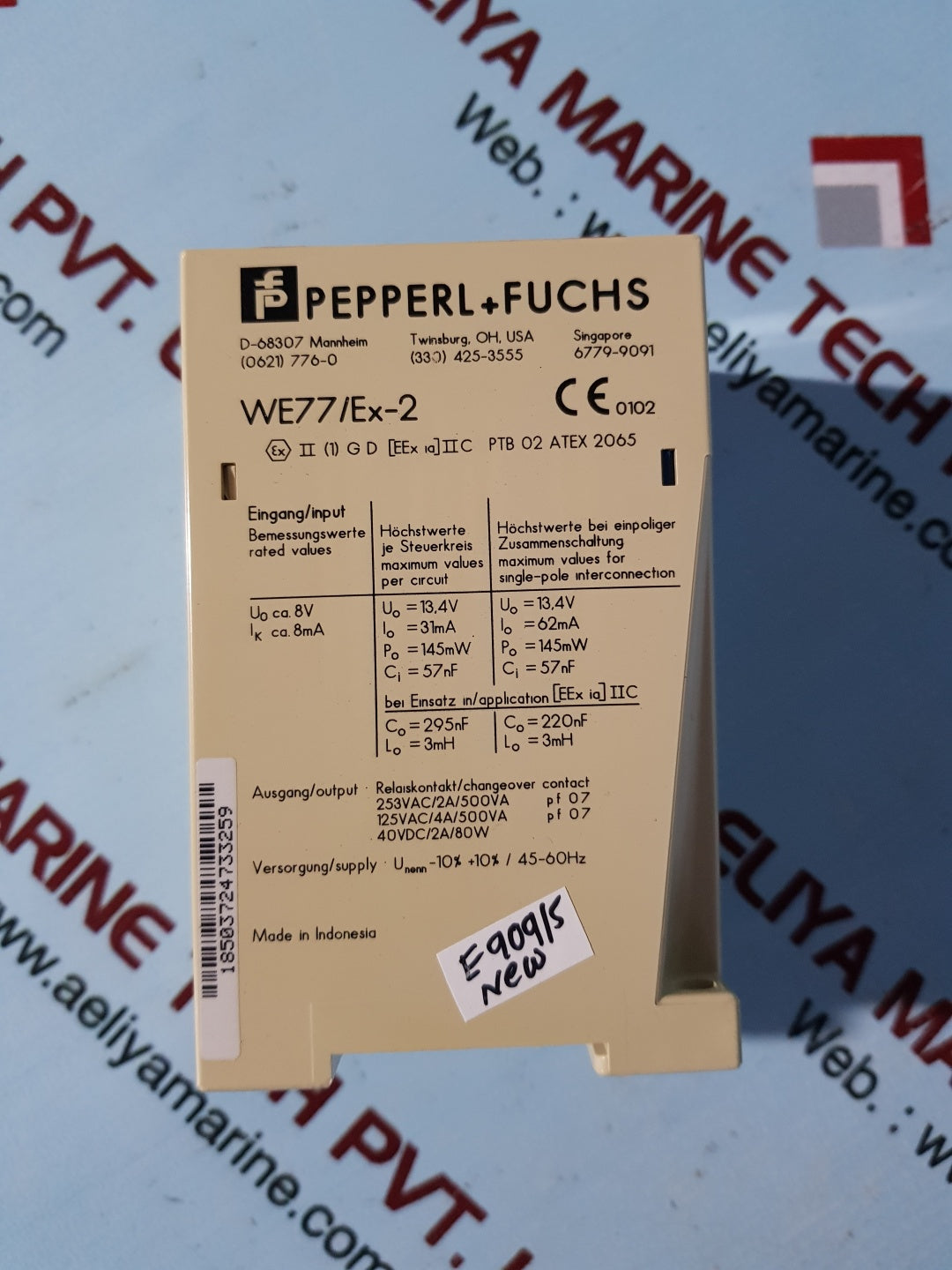 Pepperl+Fuchs We77/Ex-2 Isolated Switch Amplifier 129198