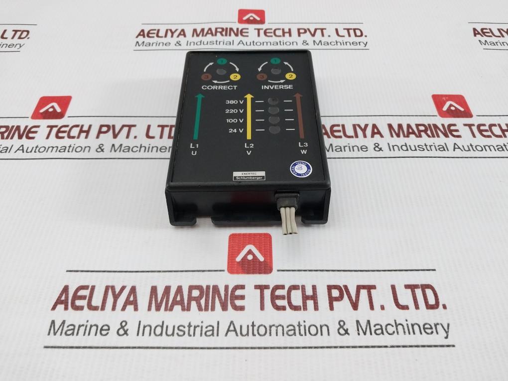 Phase-Sequence-Indicator-80-To-500V-45-To-65-Hz-Enertec-Schlumberger-Iop-2200-208884-1