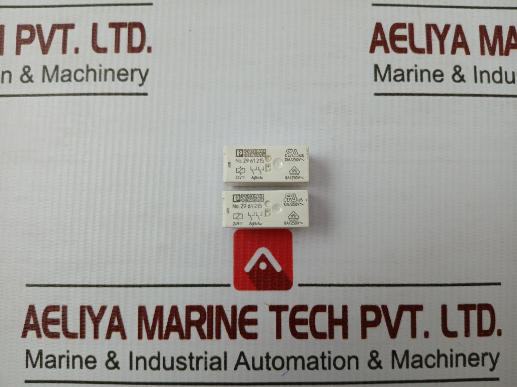 Lot Of 2x Single Relay 10a/250v Phoenix Contact 2961215