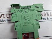 Lot of 4X Phoenix Contact 2967015 Relay Base PLC-BSC-24DC/21-21
