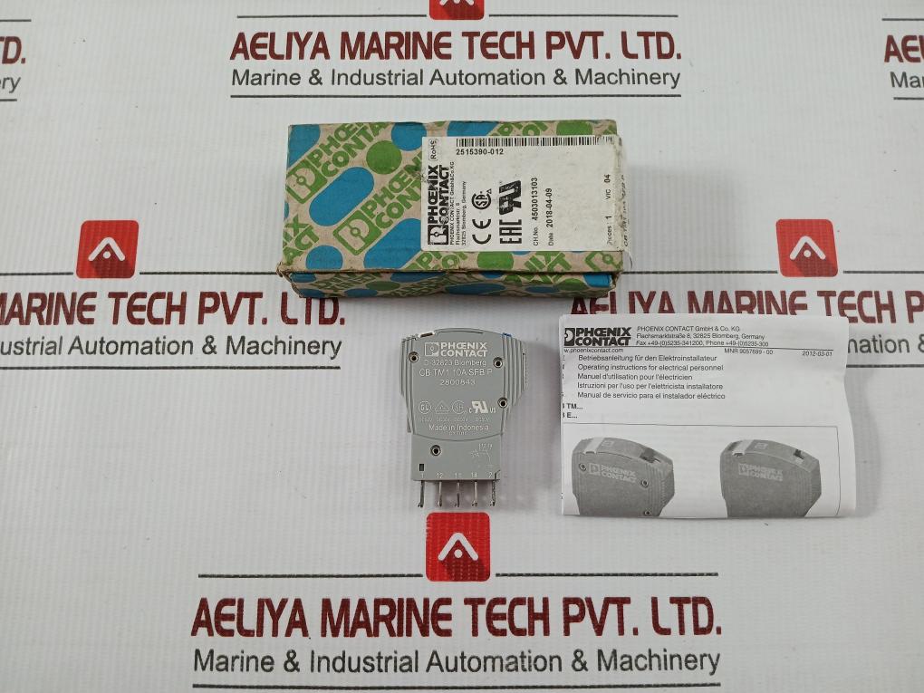 Circuit Breaker Dc 50v 10a Phoenix Contact Cbtm110asfbp 2800843