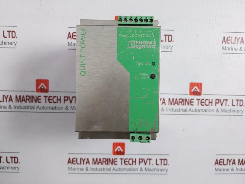 Phoenix Contact Din Rail Power Supply Unit 100-240vac Quint-Ps-100-240ac/48dc/5