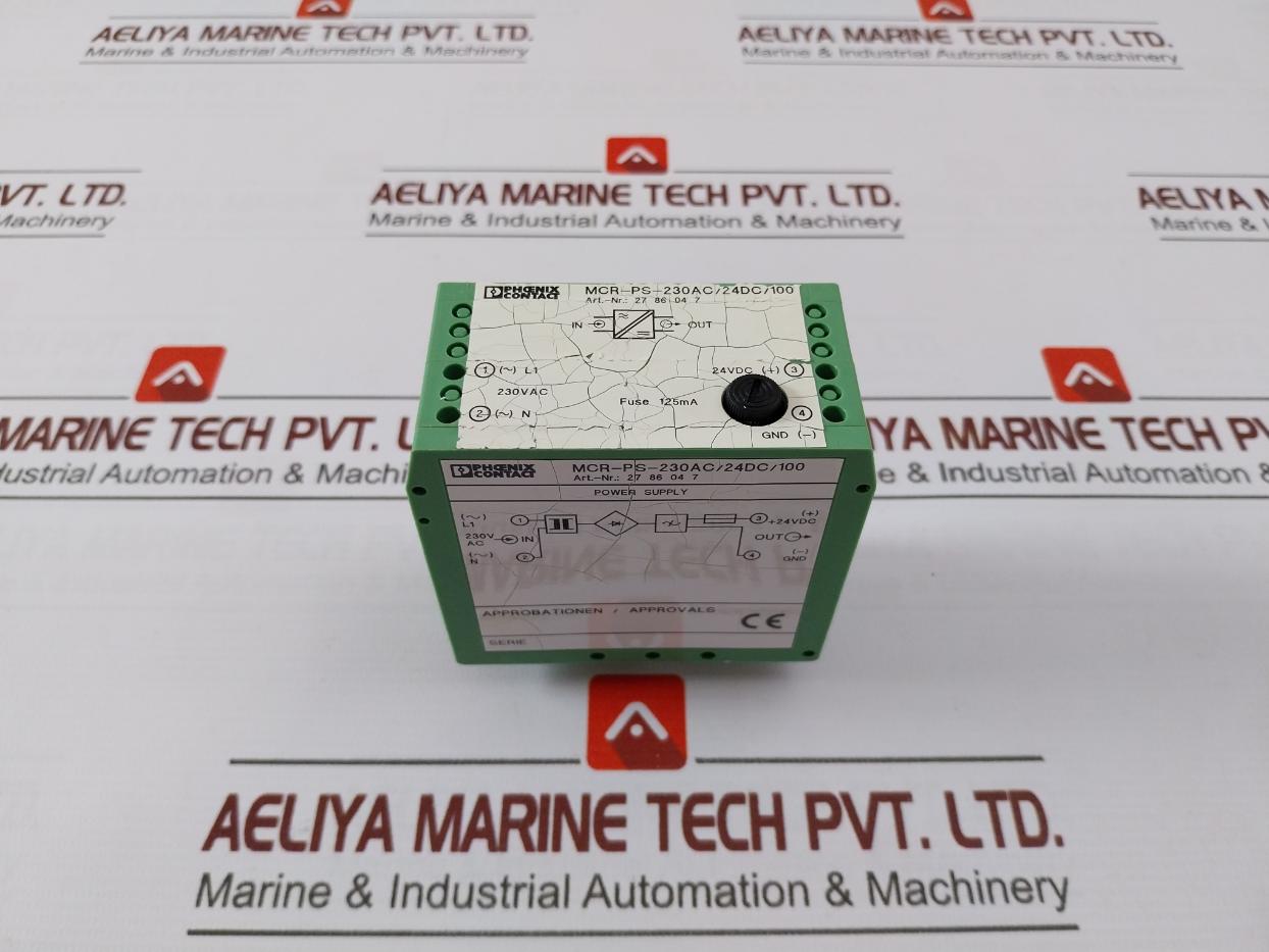 Phoenix Contact Mcr-Ps-230ac/24dc/100 Signal Conditioner Power Supply Unit 50mv