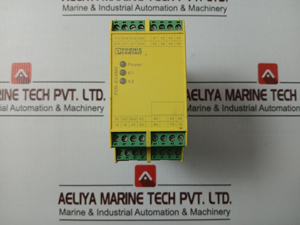 Phoenix Contact Psr-scp-24Uc/Esam4/8X1/1X2 Safety Relay 230V Ac 6A 30-12 Awg