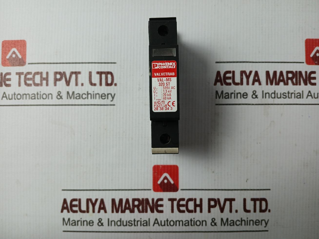 Phoenix Contact Val-ms 320 St Valvetrab Protection Plug 335V Ac 2838843 40 Ka