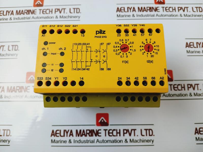 Pilz 774013 Pnoz 2Vq 24Vdc 3N/O 1N/C 2N/O T Safety Relay