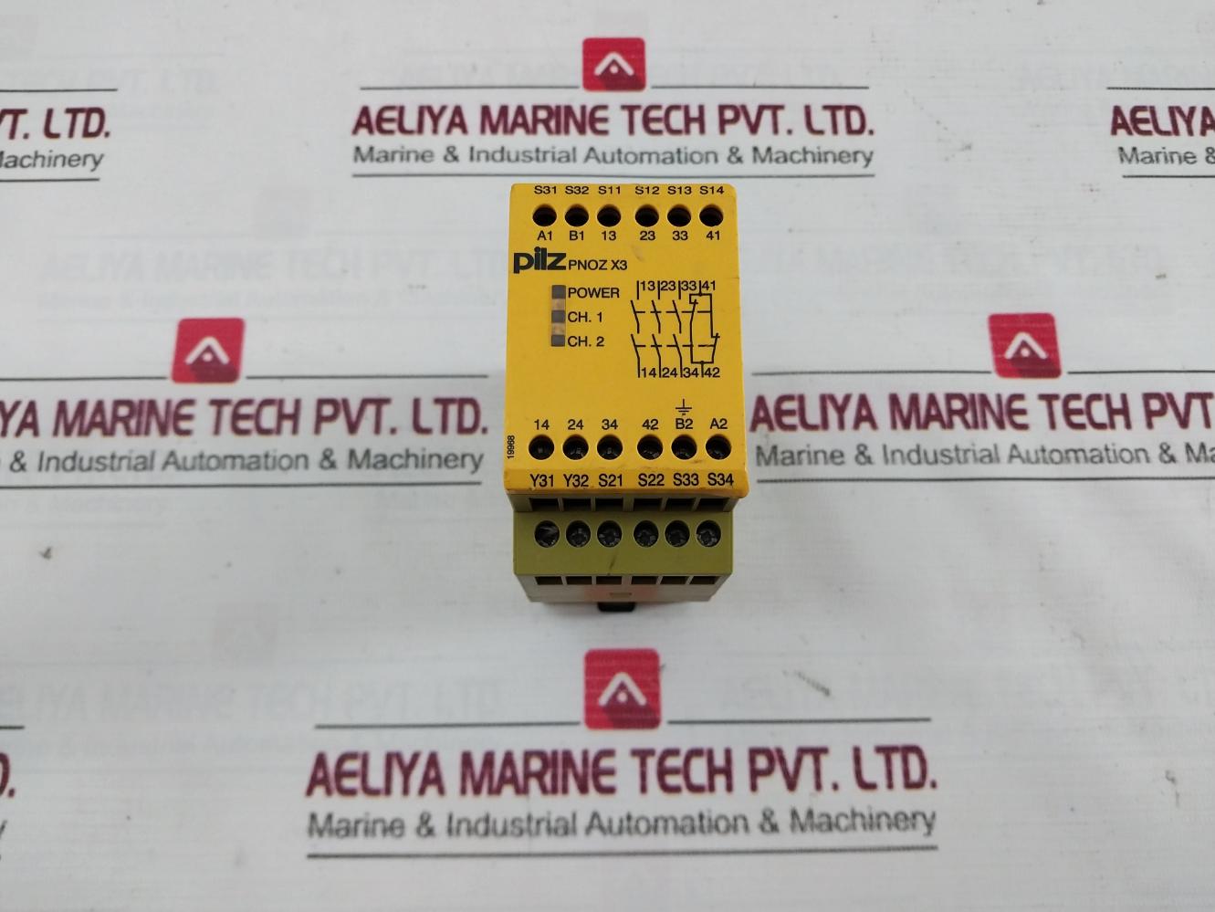 Pilz Pnoz X3 230Vac 24Vdc 3N/O 1N/C 1So Safety Relay 24V 6.0A 19968