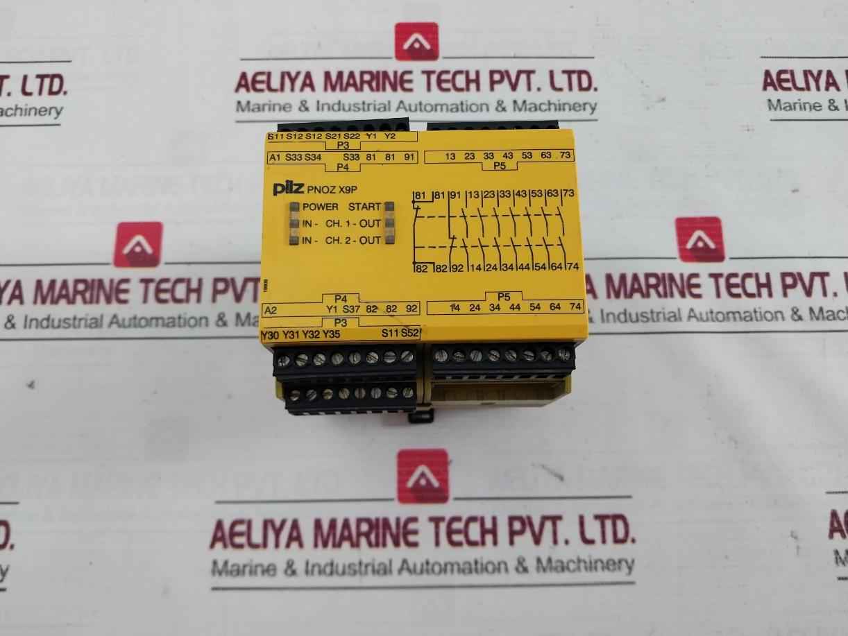 Pilz Pnoz X9P 24Vdc 7N/O 2N/C 2So 24Vdc 5.5W Safety Relay