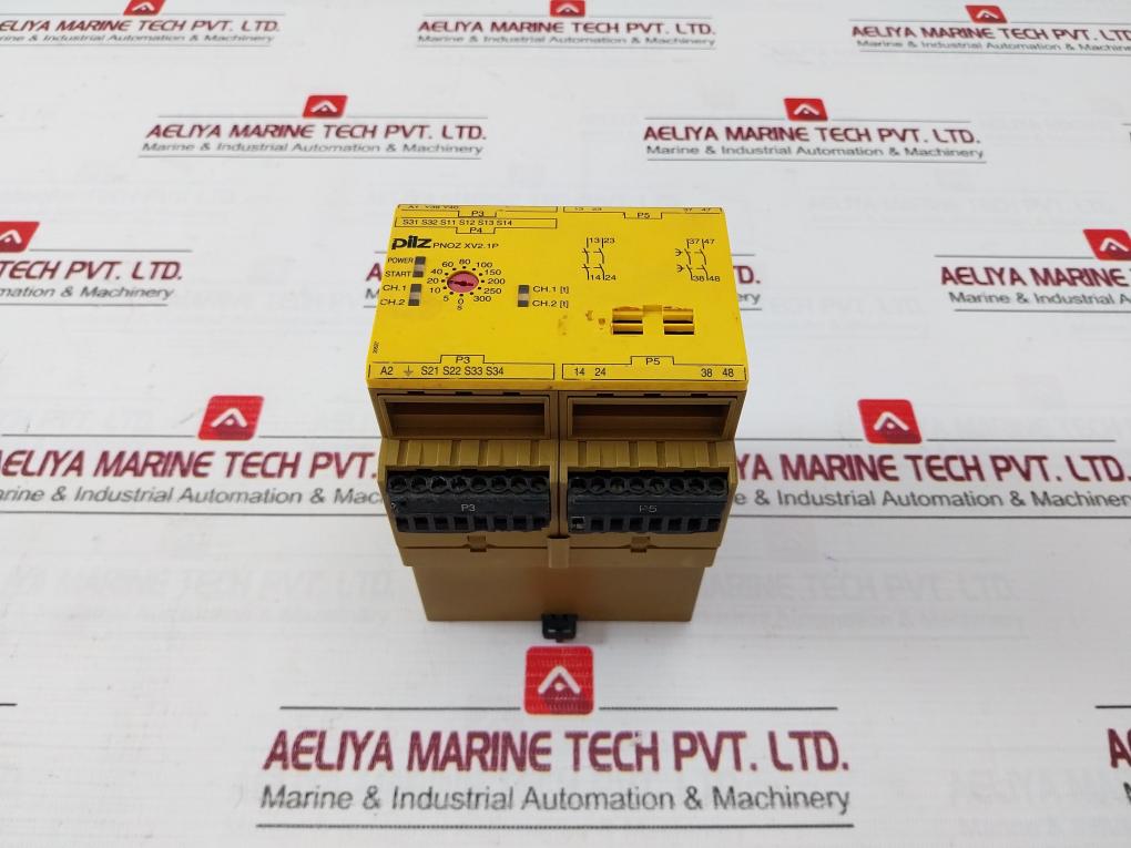 Pilz Pnoz Xv2.1P Safety Relay 0-300S 24-240 Vac/Dc A010321