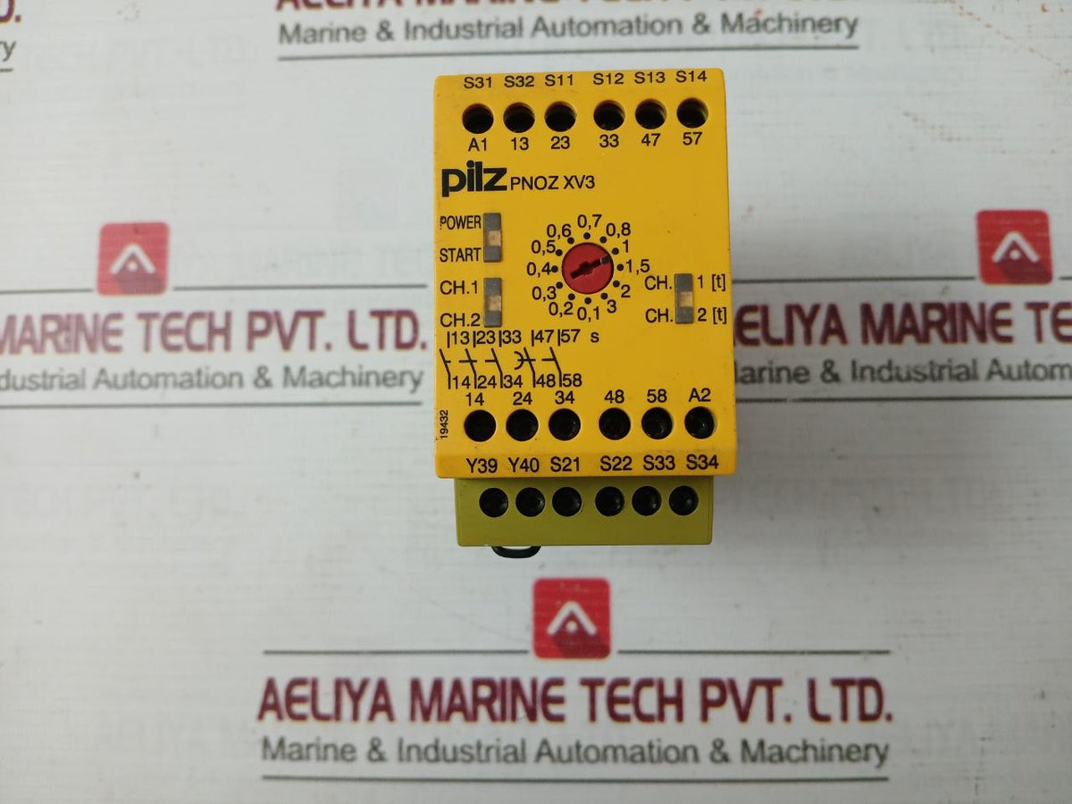 Pilz Pnoz Xv3 3/24Vdc 3N/O 2N/O T Safety Relay 774542 24,0Vdc 4,5W 230V 5,0A