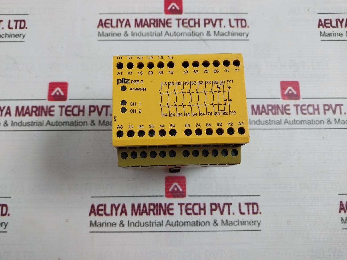 Pilz Pze 9 24Vdc 8N/O 1N/C Safety Relay A010321