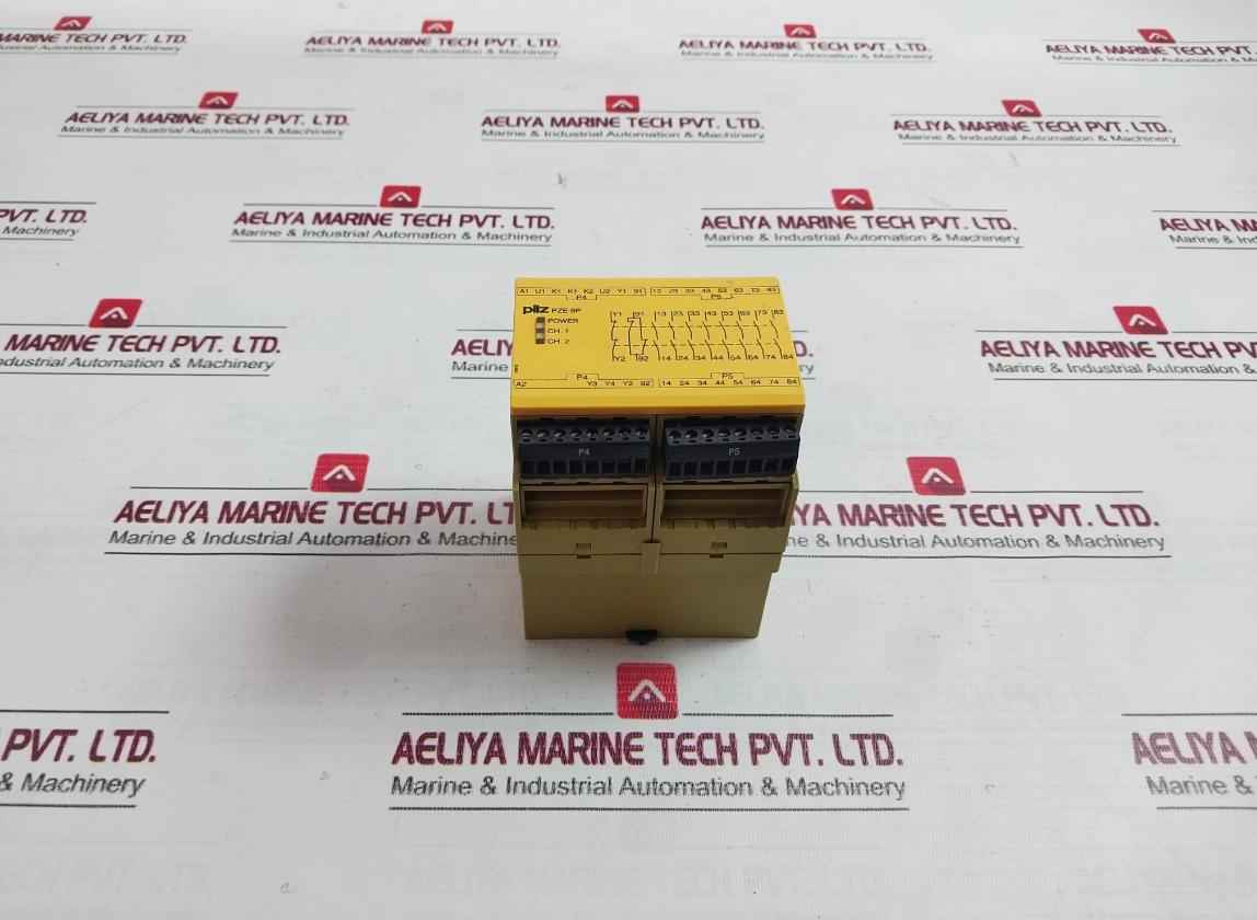 Pilz Pze 9P 24Vacdc 8N/O 1N/C 24Vac/Dc 3Va/3W 50-60Hz Safety Relay
