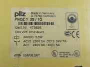 Pilz Pnoz 1 3S/1O Safety Relay 24Vdc 3.5W