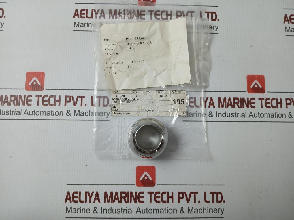 Pip-0235.006 By Pekos Spares Ball Valve Box M-25