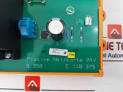 Platine Netz B 358 Circuit Board E110375 24V