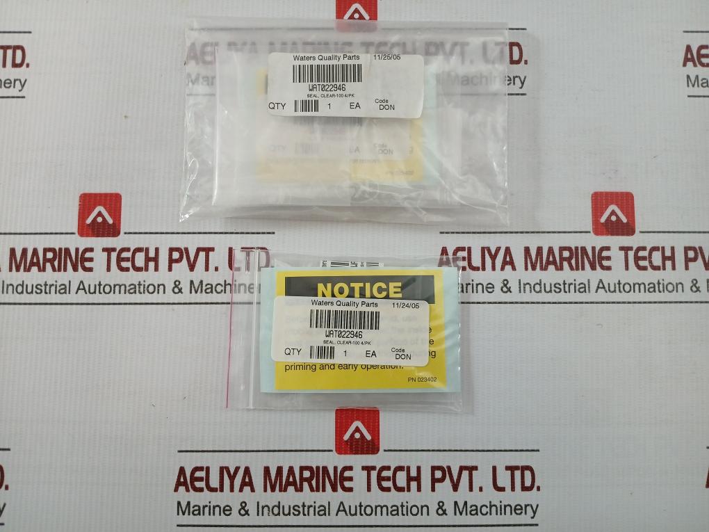 Plunger Seal Kit By Waters Wat022946 Clear-100 4/Pk