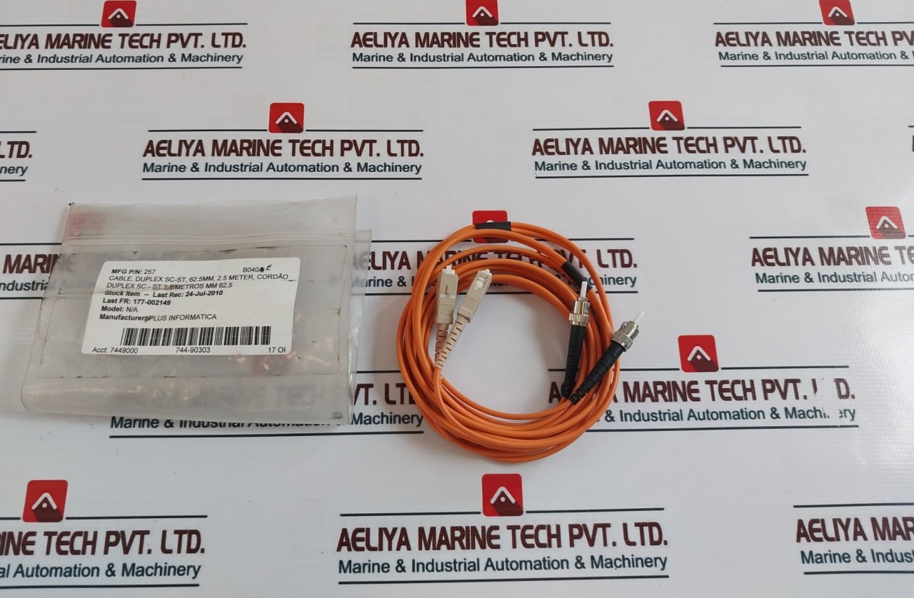 Metrocable Coa-mm-dp Plus Informatica Fiber Optic Cable Duplex Sc-st, 2.5 Meter