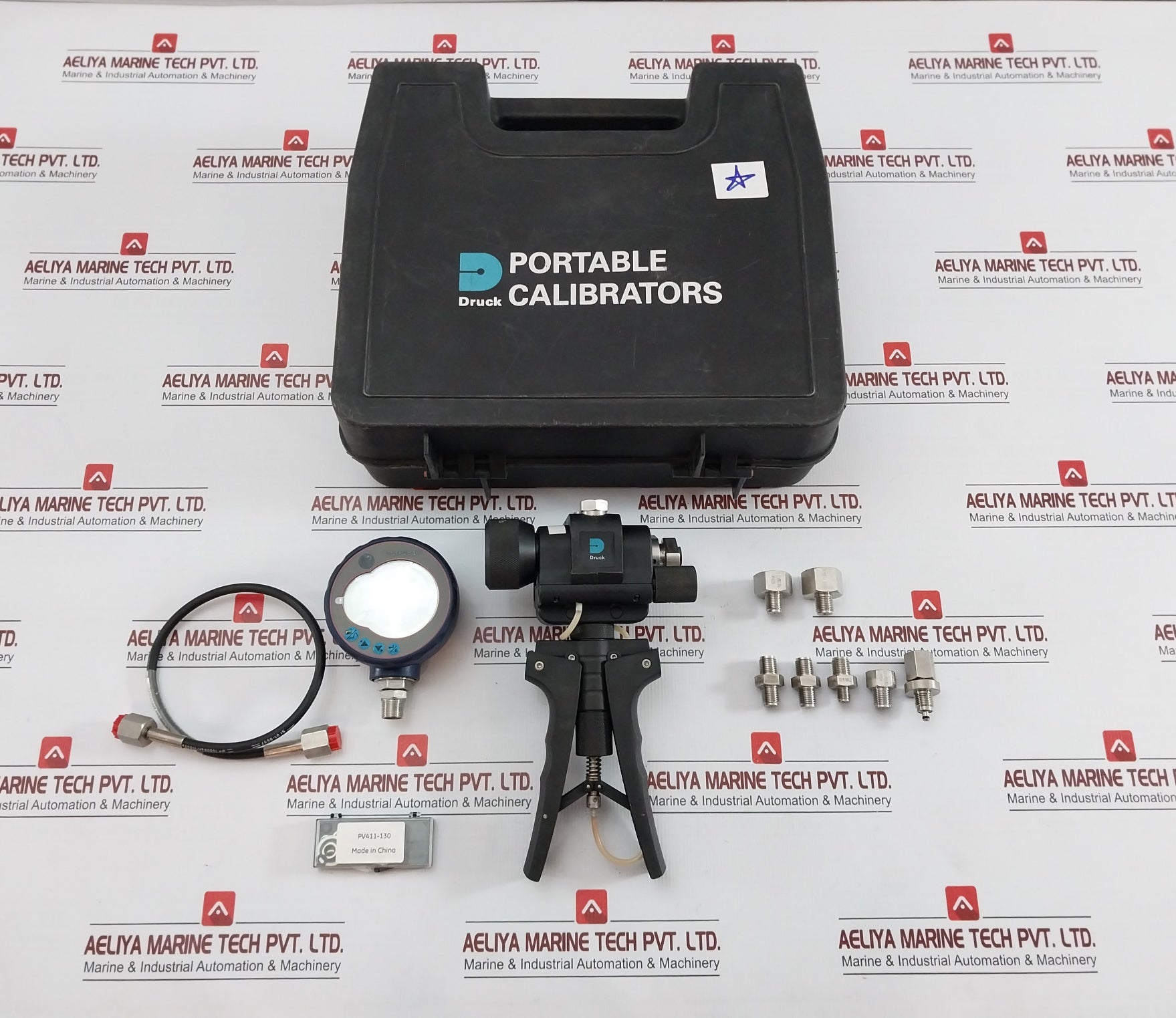 Portable Hydraulic Pressure Calibrator Kit 60 Bar/900 Psi Druck Pv411a