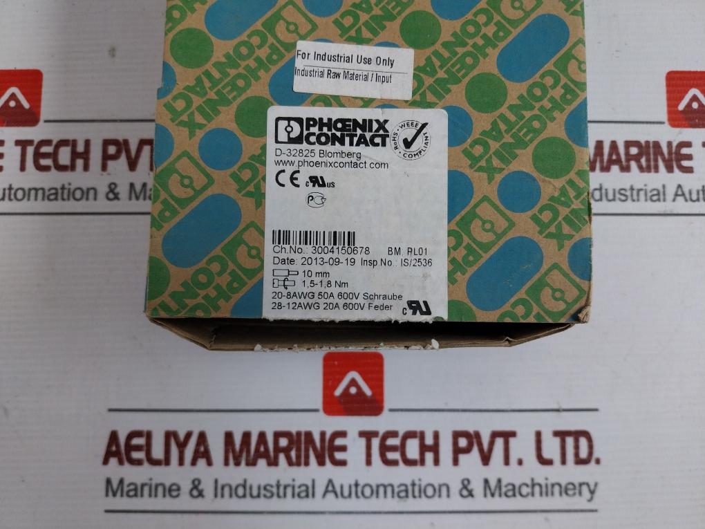 Potential Collective Terminal Stu 10/4 X 2,5 Phoenix Contact (1 Box=50 Pcs)