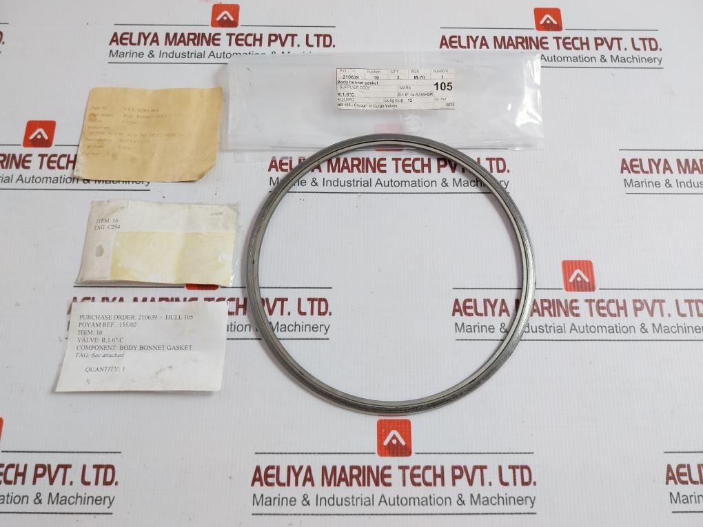 Poyam Body Bonnet Gasket For Cryogenic Cargo Valve Vvl-0283.064