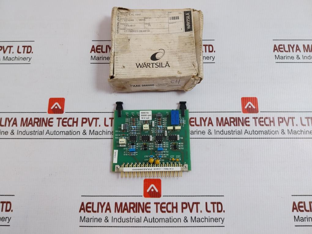 Ppl 81824 C4 Ntc Card Engine Monitoring Pcb Brand Wartsila