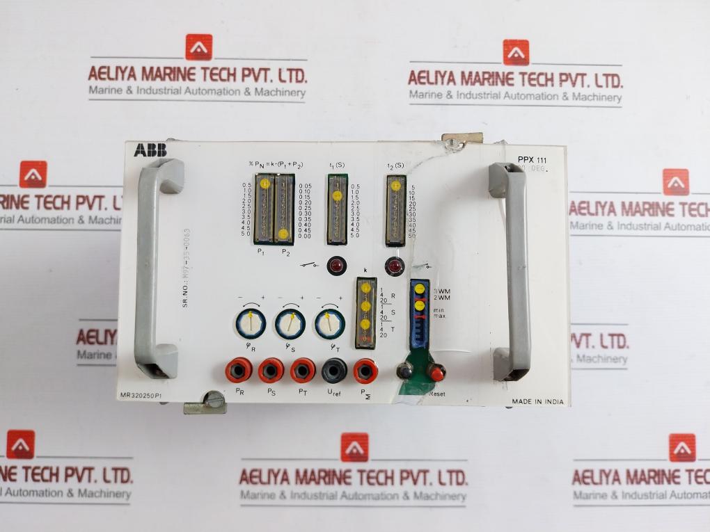 Ppx 111 Abb Voltage Loss Relay Assy 90 Deg - Used