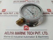 Pr11003 Compound Air Oil Gas Pressure Gauge Glycerine Oil Filled -14.5 To 72 Psi