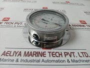 Pr11003 Compound Air Oil Gas Pressure Gauge Glycerine Oil Filled -14.5 To 72 Psi