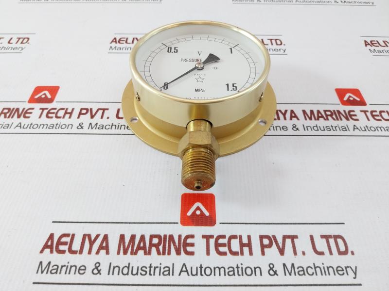 Pressure Gauge 0-1.5 Mpa By Daito Keiki Part No. Bs G 1/2 - New