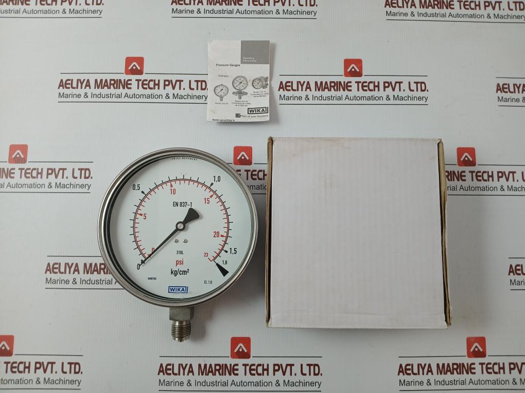 Pressure Gauge 0-23 Psi/1.6 Kg/Cm2 By Wika 232.50.160