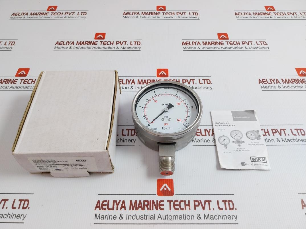 Pressure Gauge 0 To 140 Psi/0 To 10 Kg-Cm2 Brand Wika 230.20.100