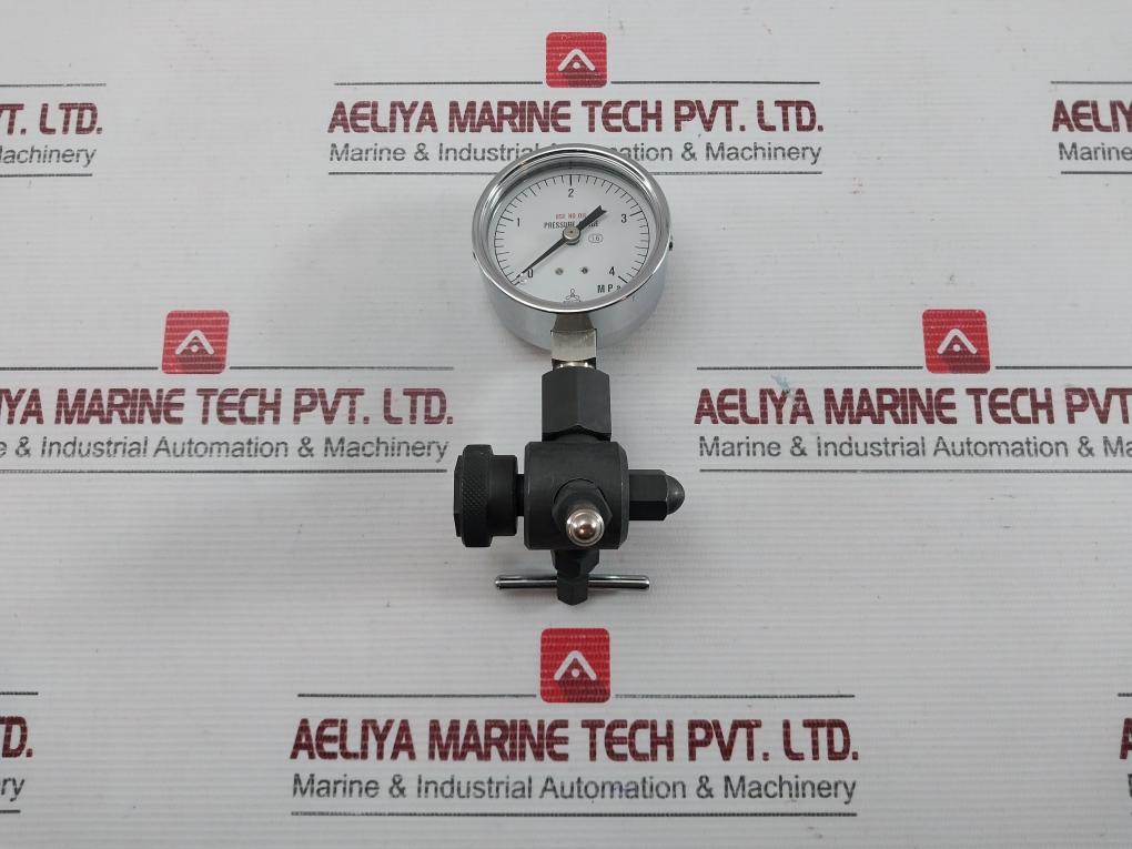 Pressure Gauge 0 To 4 Mpa Brand Nisshin