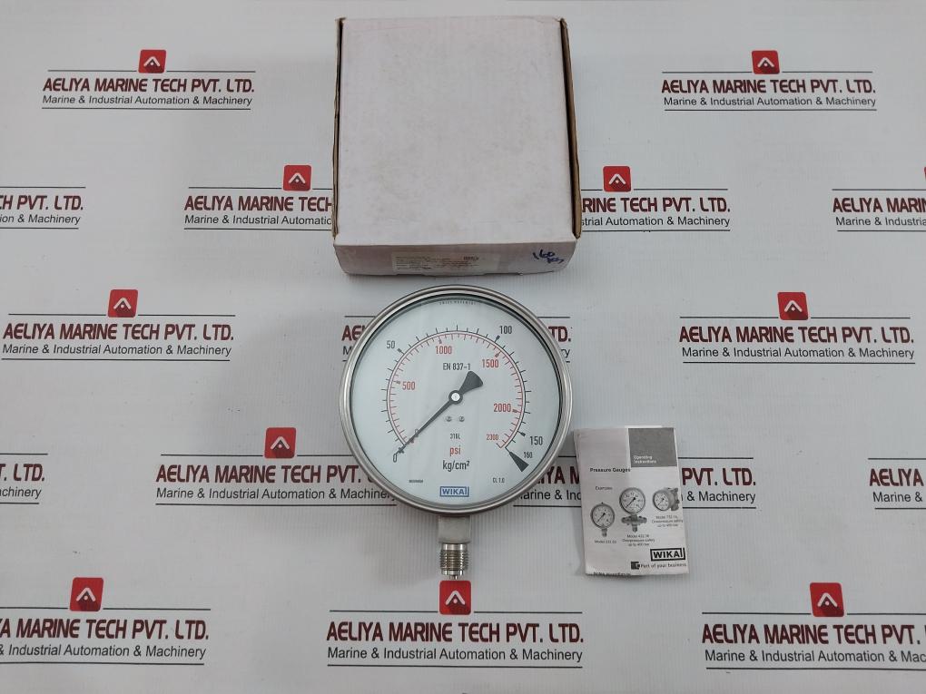Pressure Gauge 160 Kg/Cm2 & Psi By Wika 230.20.160