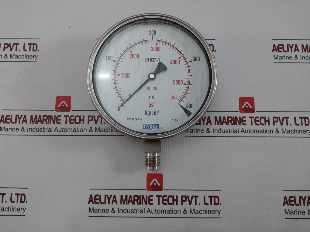 Pressure Gauge 400 Kg/Cm2 & Psi -40c To +70c Brand Wika 232.50.160