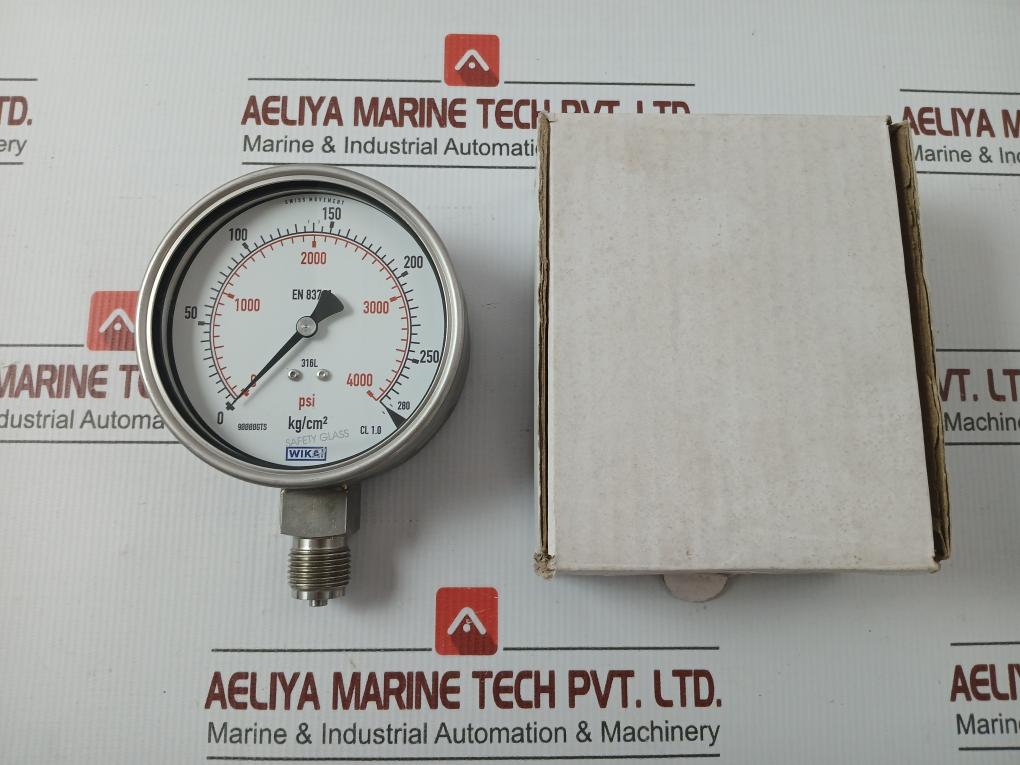 Pressure Gauge Bourdon Tube 280 Kg/Cm2 & Psi By Wika 232.50.100