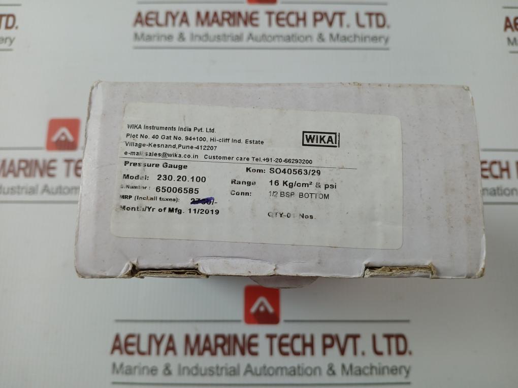 Pressure Gauge Brand Wika 230.20.100