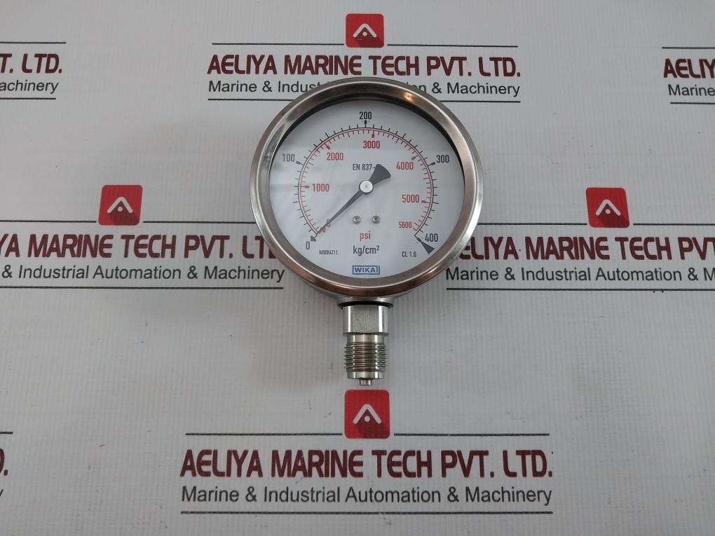 Pressure Gauge By Wika 232.53.100 0-400 Kg/Cm2 & Psi 232.50