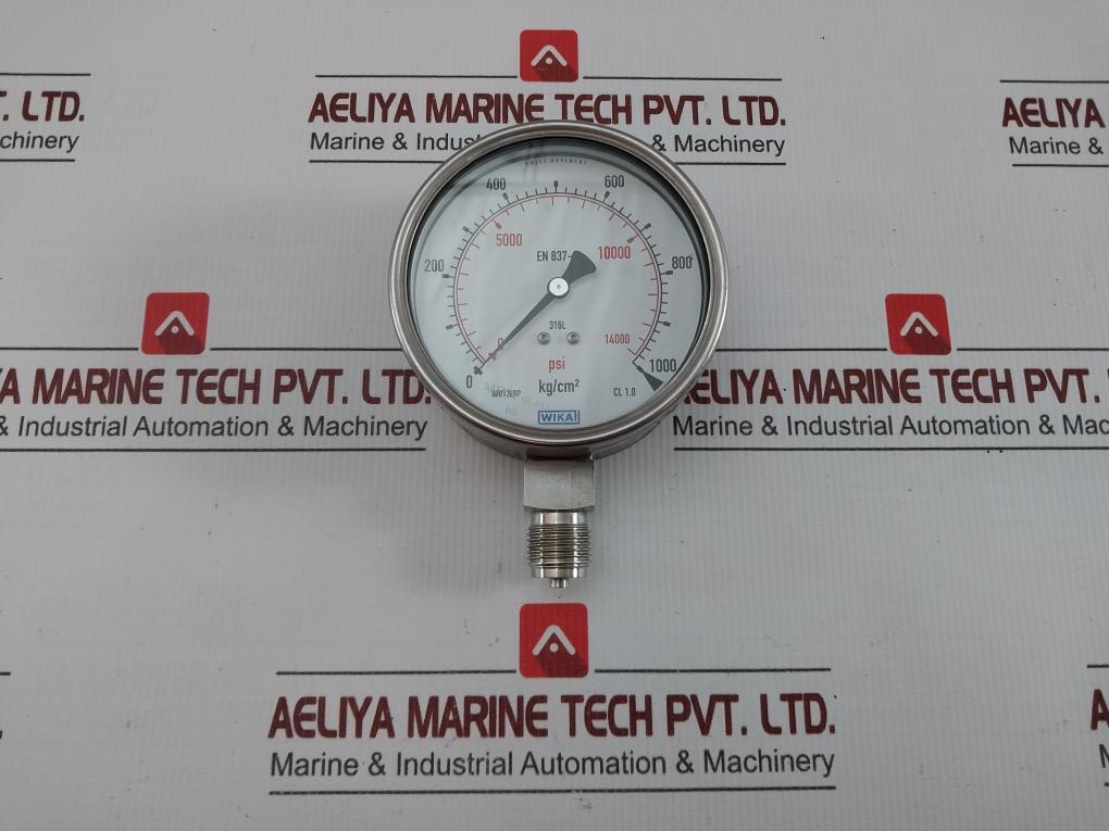 Pressure Gauge Mechanical 0 To 1000 Kg/Cm2 By Wika 232.53.100/232.50.100