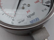 Pressure Gauge Mechanical 0 To 1000 Kg/Cm2 By Wika 232.53.100/232.50.100