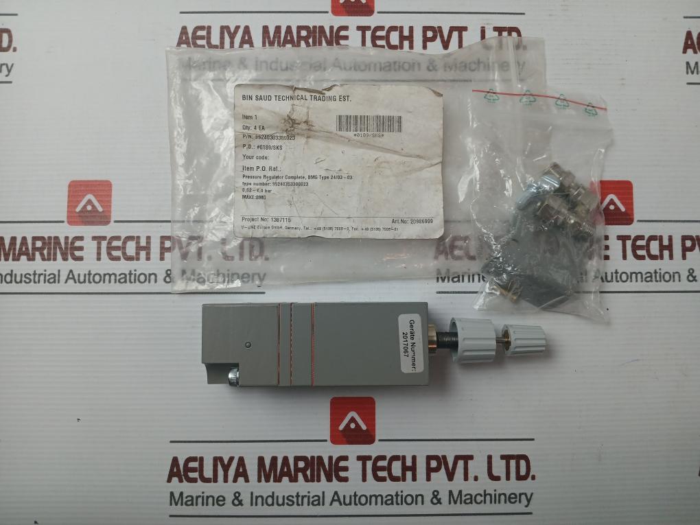 Pressure Reducer Regulator Max 4 Bar 24/03-03 BY Bmg