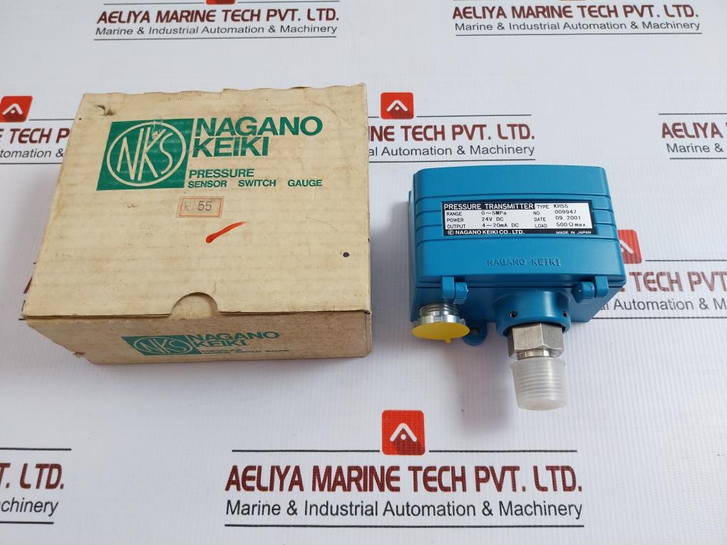 Pressure Sensor Switch Gauge 24v Dc 4-20ma Dc By Nagano Keiki Kh55