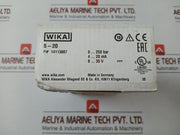 Pressure Sensor Transmitter Power Supply 8-35 V Max. 25 Ma Wika 14113887
