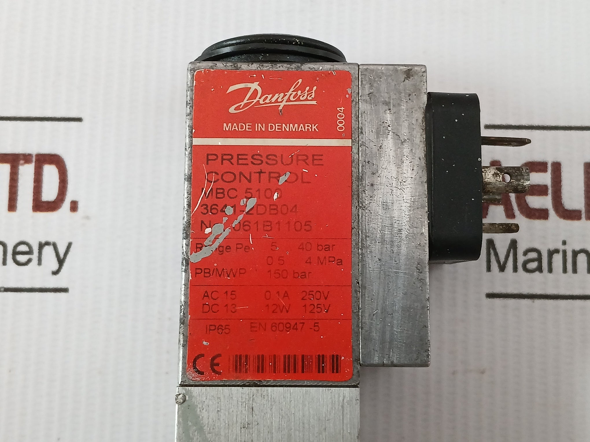 Pressure Switch 5-40 Bar Danfoss Mbc 5100 Used Condition