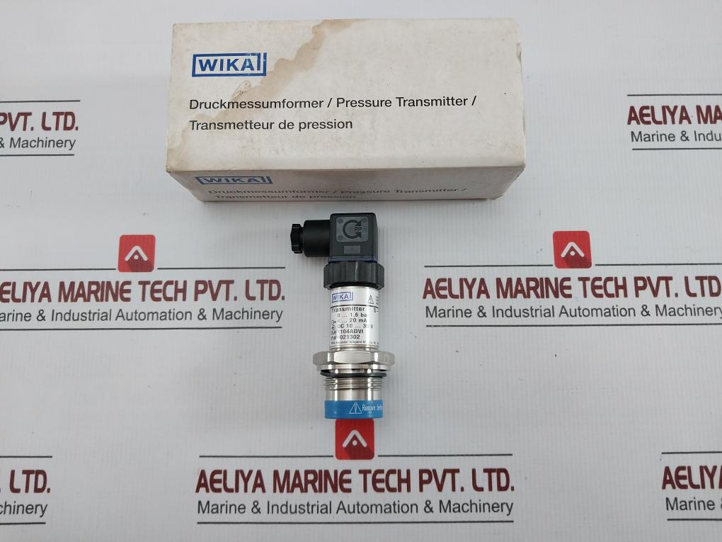Pressure Transmitter 0-1,6 Bar 4-20 Ma 9021302 By Wika