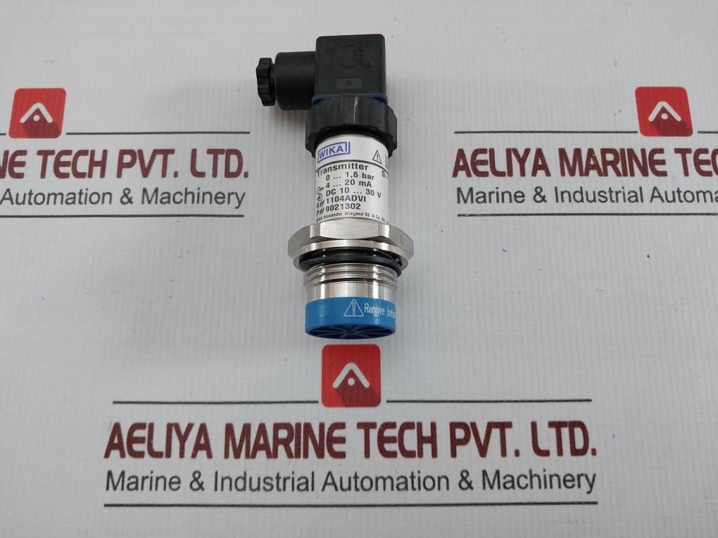 Pressure Transmitter 0-1,6 Bar 4-20 Ma 9021302 By Wika