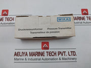 Pressure Transmitter 0.1-6 Bar Brand Wika S-10