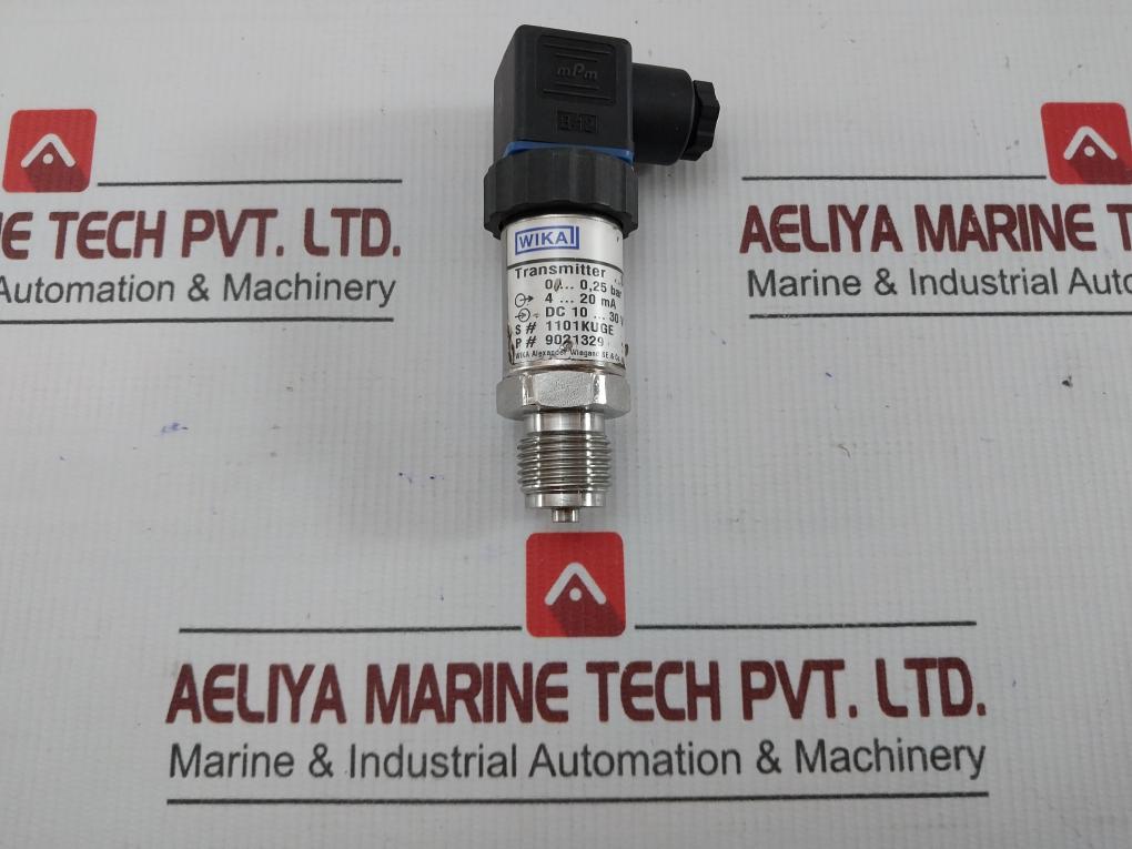 Pressure Transmitter 25 Bar 4–20 Ma Dc 10–30 V 9021329 S-10 By Wika