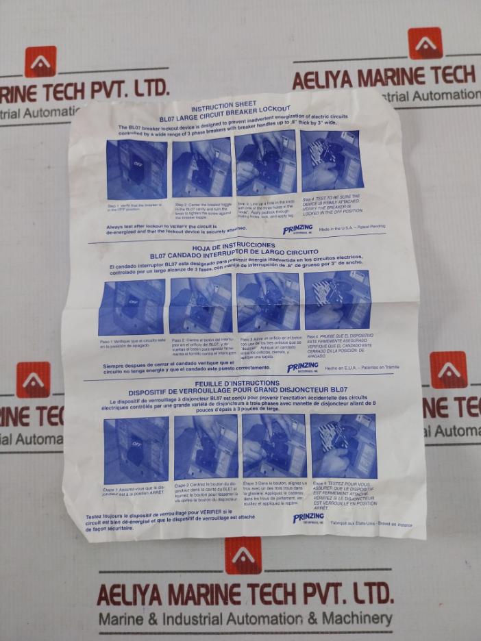 Prinzing Bl07 Large Circuit Breaker Lockout Device. – Aeliya Marine