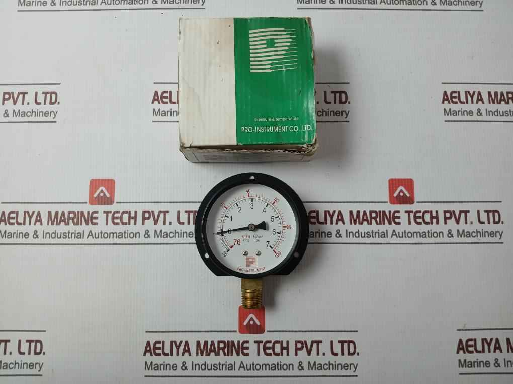 Pro-instrument 3"C-bx3/8Pt Pressure & Temperature Gauge -30 Inhg To +100 Psi