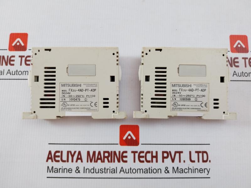 Programmable Controller Part No. Fx3u-4ad-Pt-Adp By Mitsubishi Electric Dc24v